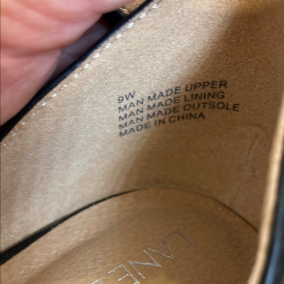 LANE BRYANT UEC Women’s Size 9W Elegant Black Ankle Strap Flats Buckle - Picture 5 of 10